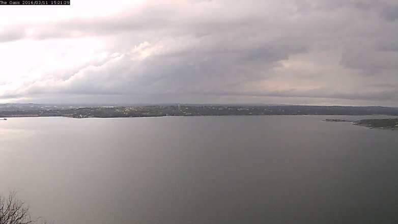 Lake Travis webcam, March 11, 2016 2:30 PM CT