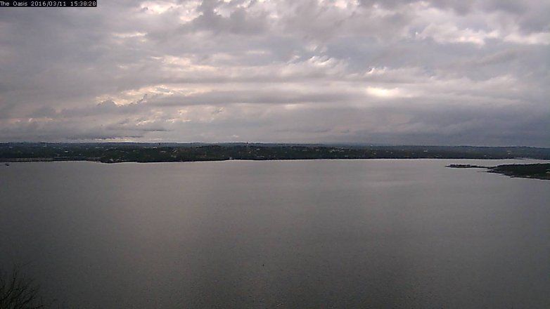 Lake Travis webcam, March 11, 2016 2:45 PM CT