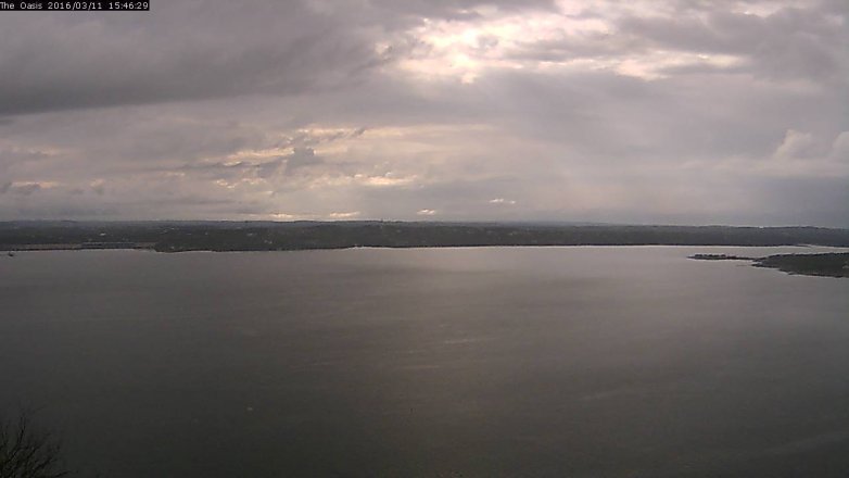 Lake Travis webcam, March 11, 2016 2:55 PM CT