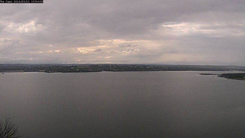Lake Travis webcam, March 11, 2016 3:00 PM CT