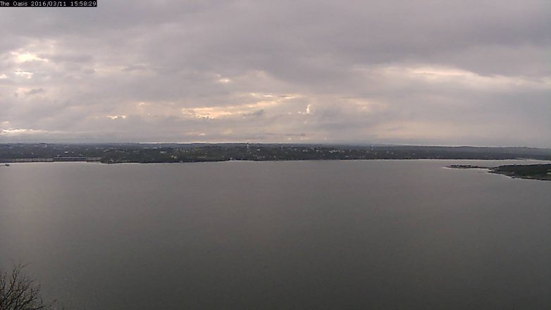 Lake Travis webcam, March 11, 2016 3:05 PM CT