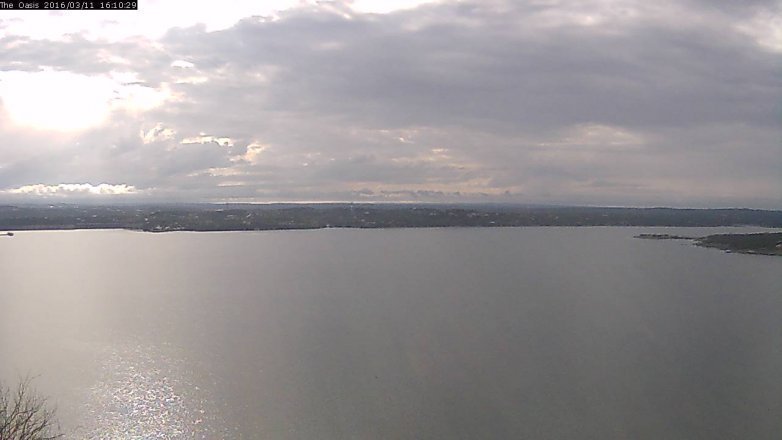 Lake Travis webcam, March 11, 2016 3:15 PM CT