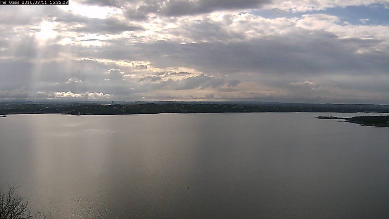 Lake Travis webcam, March 11, 2016 3:30 PM CT