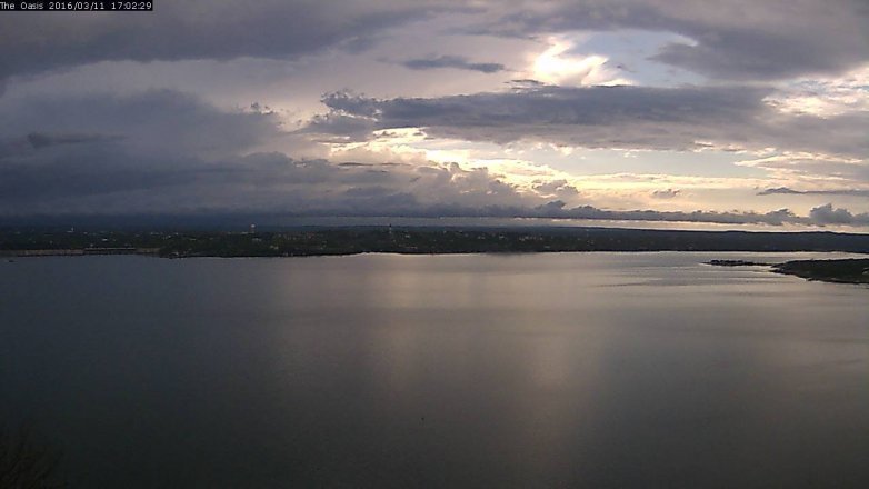 Lake Travis webcam, March 11, 2016 4:10 PM CT