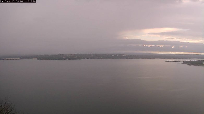 Lake Travis webcam, March 11, 2016 4:25 PM CT