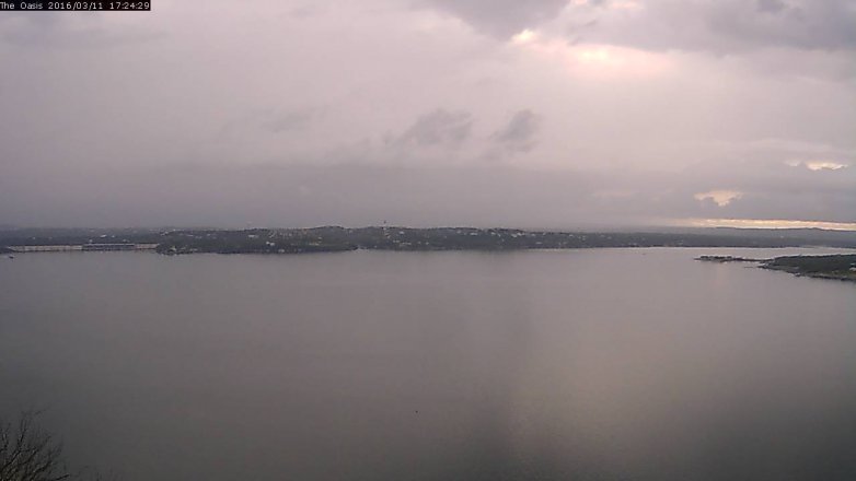Lake Travis webcam, March 11, 2016 4:30 PM CT