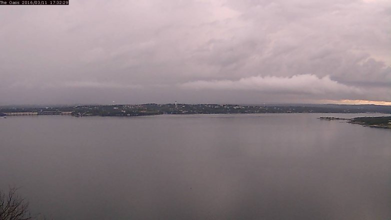Lake Travis webcam, March 11, 2016 4:40 PM CT