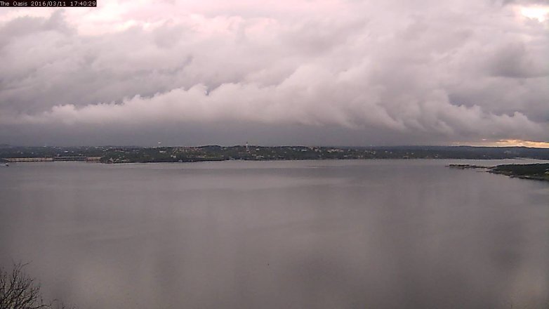 Lake Travis webcam, March 11, 2016 4:45 PM CT
