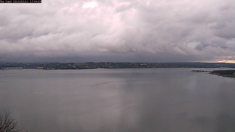 Lake Travis webcam, March 11, 2016 4:50 PM CT