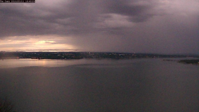 Lake Travis webcam, March 11, 2016 5:45 PM CT