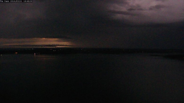 Lake Travis webcam, March 11, 2016 5:55 PM CT