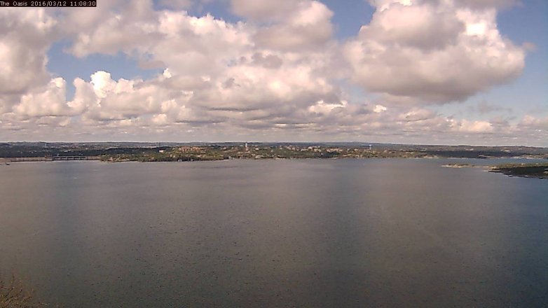 Lake Travis webcam, March 12, 2016 10:15 AM CT