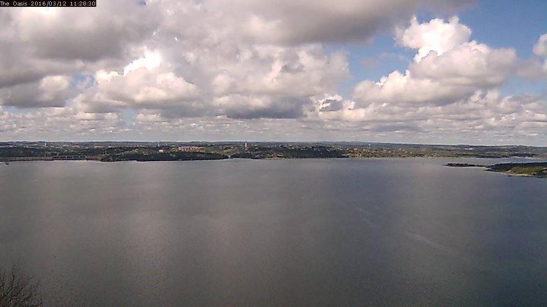 Lake Travis webcam, March 12, 2016 10:35 AM CT