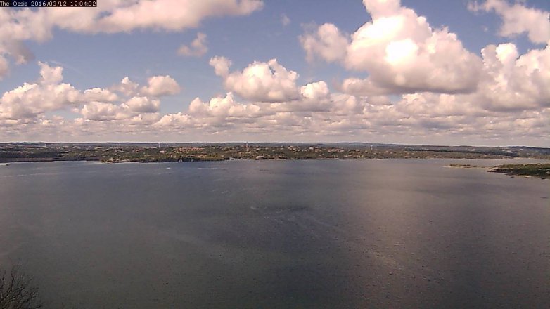Lake Travis webcam, March 12, 2016 11:10 AM CT