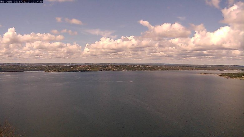 Lake Travis webcam, March 12, 2016 11:20 AM CT