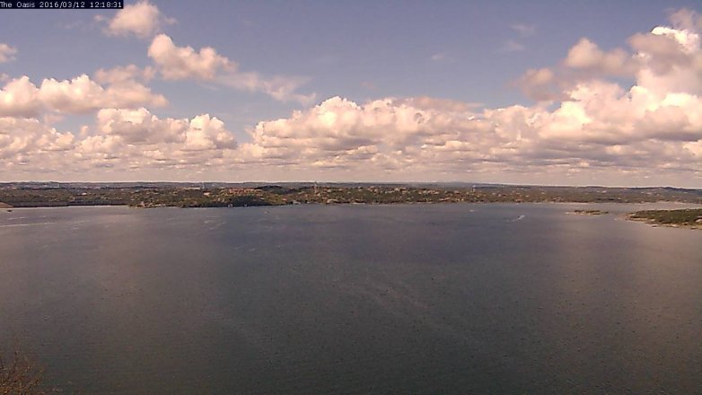 Lake Travis webcam, March 12, 2016 11:25 AM CT