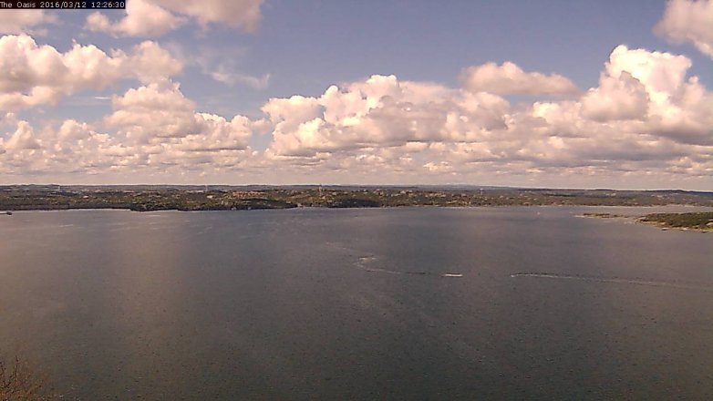 Lake Travis webcam, March 12, 2016 11:35 AM CT