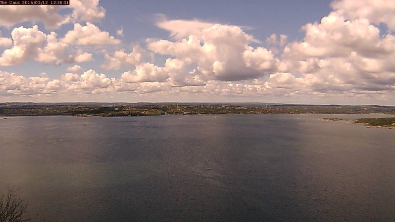 Lake Travis webcam, March 12, 2016 11:45 AM CT
