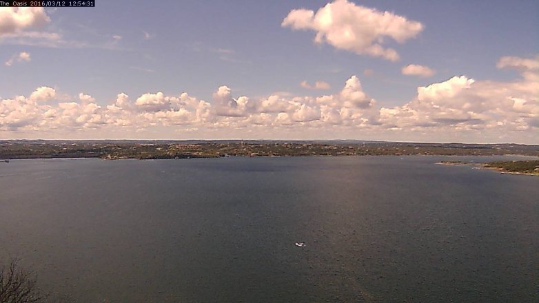 Lake Travis webcam, March 12, 2016 12:00 PM CT