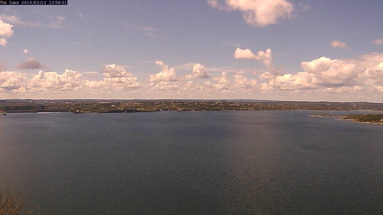 Lake Travis webcam, March 12, 2016 12:05 PM CT