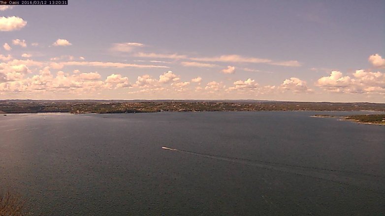 Lake Travis webcam, March 12, 2016 12:25 PM CT