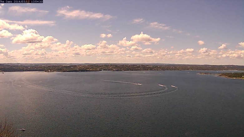 Lake Travis webcam, March 12, 2016 1:00 PM CT