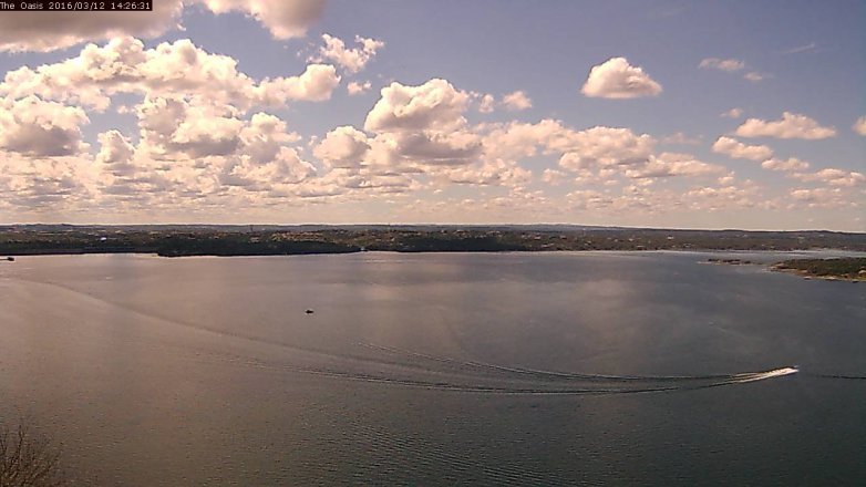 Lake Travis webcam, March 12, 2016 1:30 PM CT