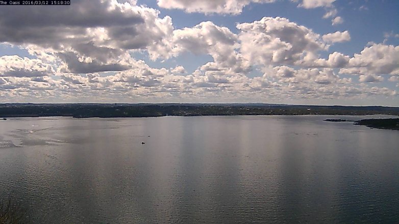 Lake Travis webcam, March 12, 2016 2:25 PM CT