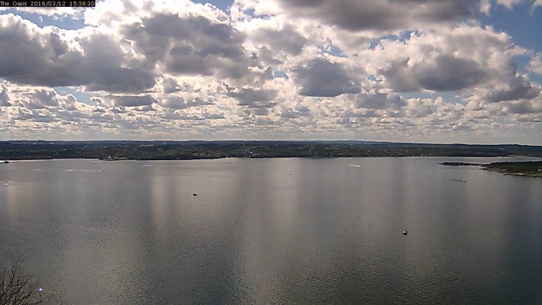 Lake Travis webcam, March 12, 2016 2:45 PM CT