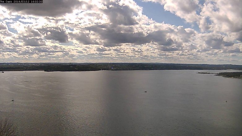 Lake Travis webcam, March 12, 2016 3:10 PM CT