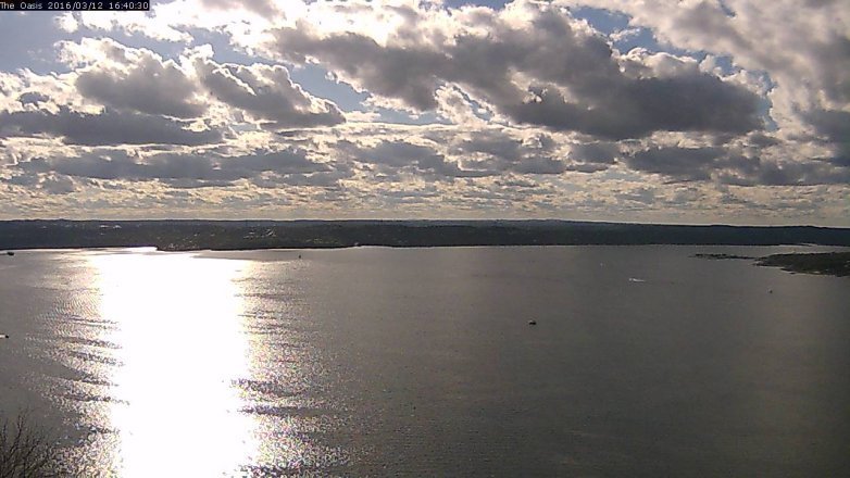 Lake Travis webcam, March 12, 2016 3:45 PM CT