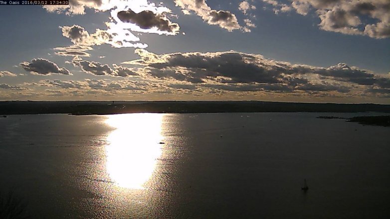 Lake Travis webcam, March 12, 2016 4:40 PM CT
