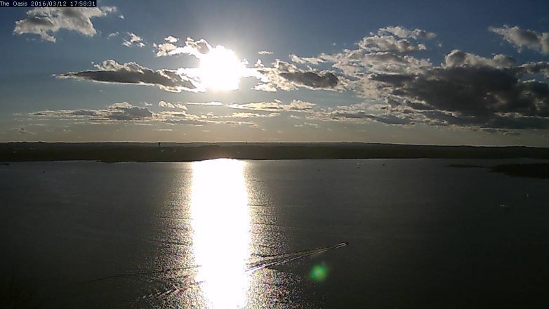 Lake Travis webcam, March 12, 2016 5:05 PM CT