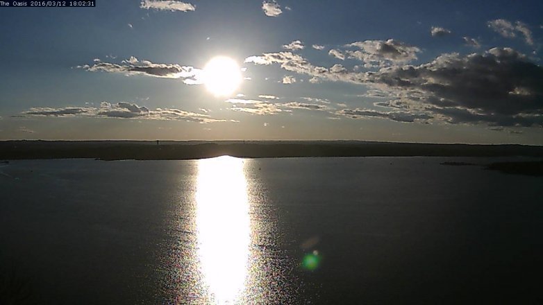 Lake Travis webcam, March 12, 2016 5:10 PM CT