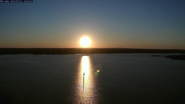 Lake Travis webcam, March 12, 2016 5:35 PM CT