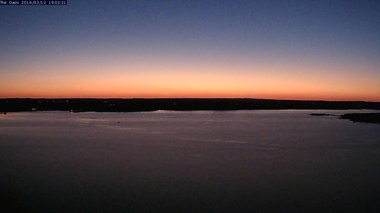 Lake Travis webcam, March 12, 2016 6:10 PM CT