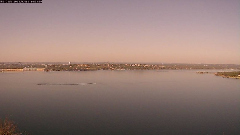 Lake Travis webcam, March 13, 2016 9:40 AM CT