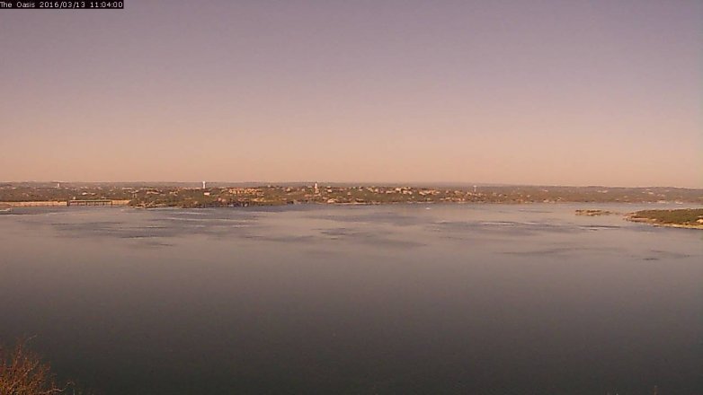 Lake Travis webcam, March 13, 2016 10:10 AM CT