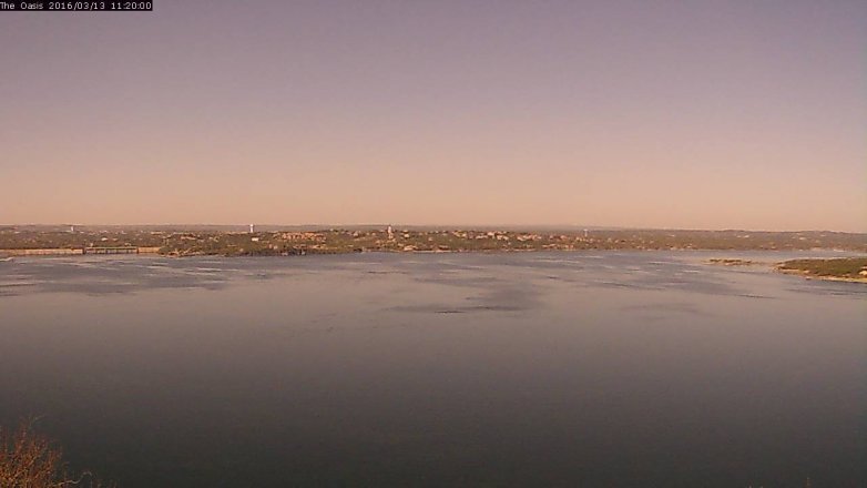 Lake Travis webcam, March 13, 2016 10:30 AM CT