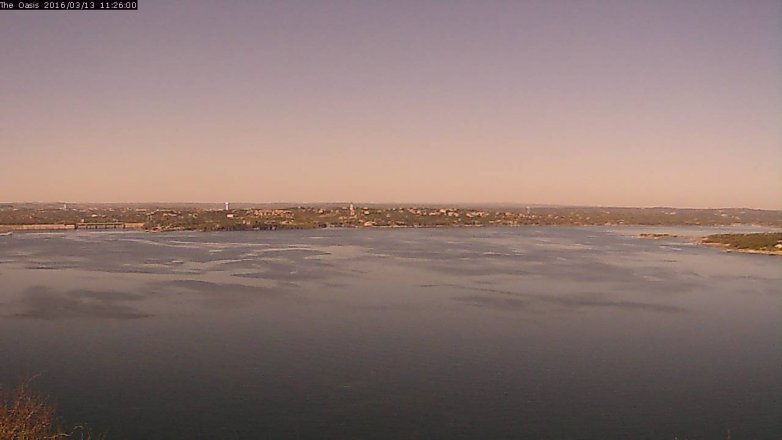 Lake Travis webcam, March 13, 2016 10:35 AM CT