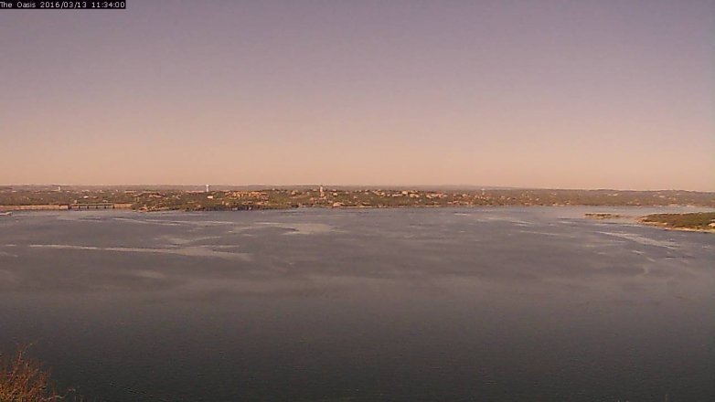 Lake Travis webcam, March 13, 2016 10:40 AM CT