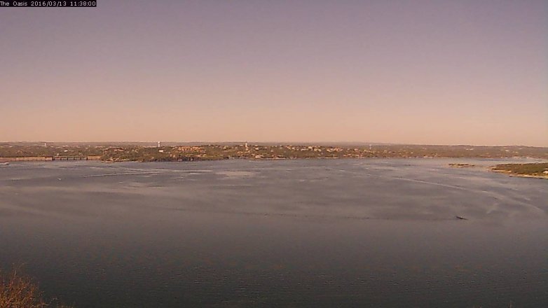 Lake Travis webcam, March 13, 2016 10:45 AM CT