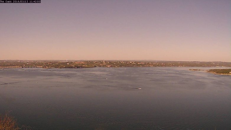 Lake Travis webcam, March 13, 2016 10:50 AM CT