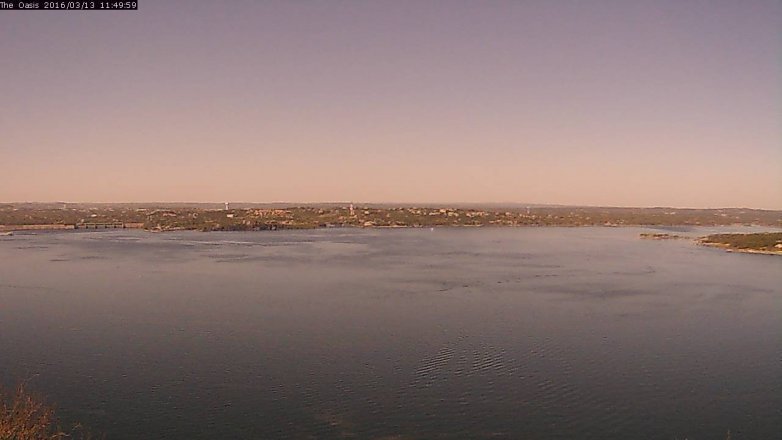 Lake Travis webcam, March 13, 2016 11:00 AM CT