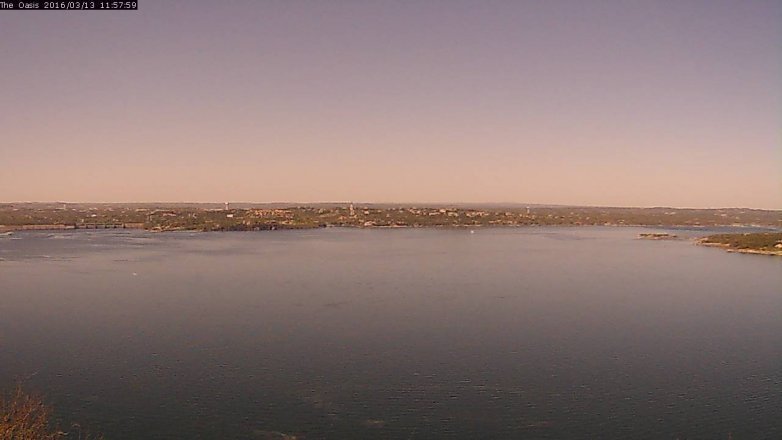Lake Travis webcam, March 13, 2016 11:05 AM CT