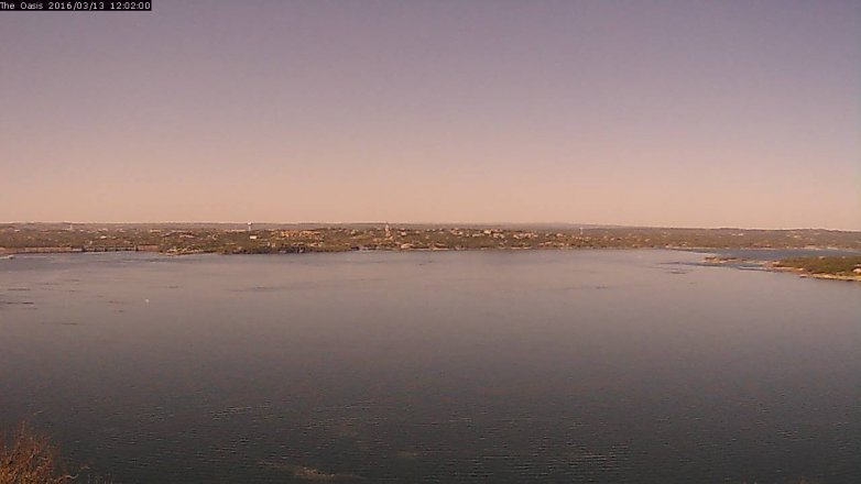 Lake Travis webcam, March 13, 2016 11:10 AM CT