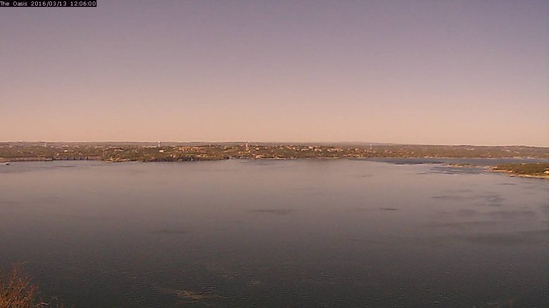 Lake Travis webcam, March 13, 2016 11:15 AM CT
