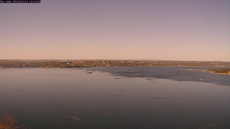 Lake Travis webcam, March 13, 2016 11:20 AM CT