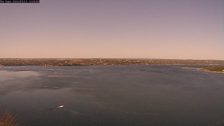 Lake Travis webcam, March 13, 2016 11:30 AM CT
