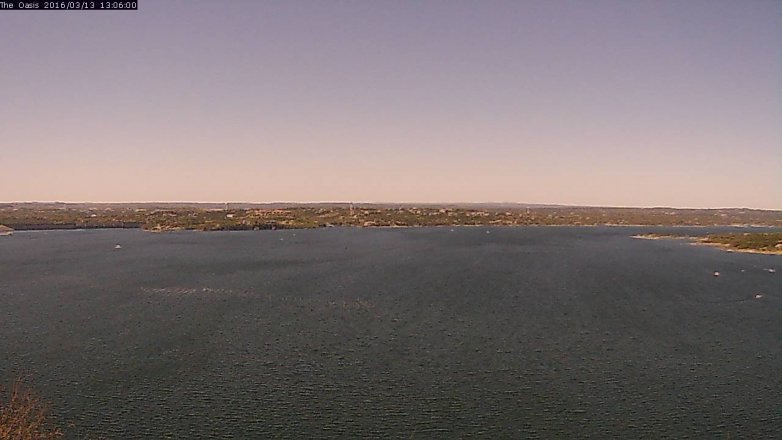 Lake Travis webcam, March 13, 2016 12:10 PM CT